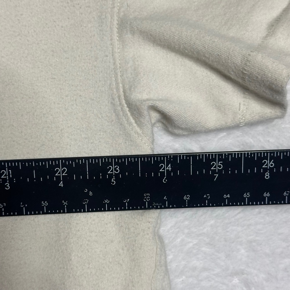 Abercrombie & Fitch Soft A&F Essentials T-Shirt Mens XXL Cream Off White Tee - Picture 4 of 5